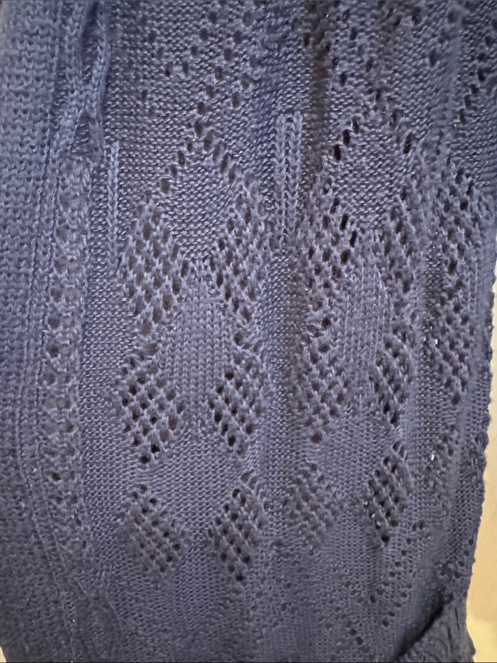 Like New Market & Spruce Navy Open-Front Knit Long Cardigan - Picture 3 of 6